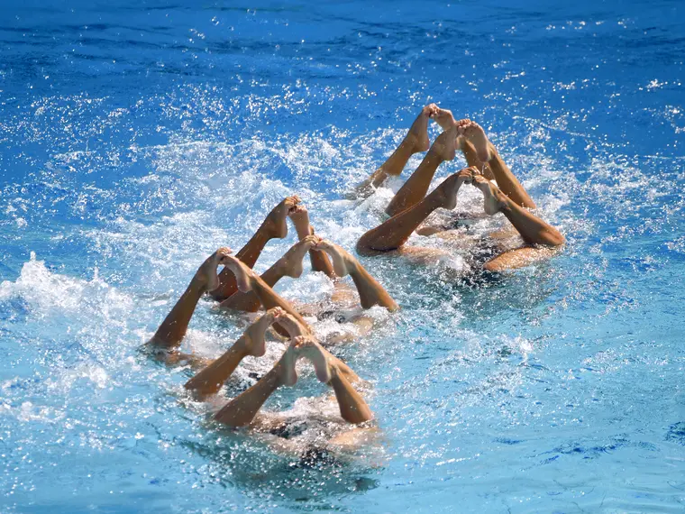 Synchronschwimmerinnen in Formation, SVV Plauen